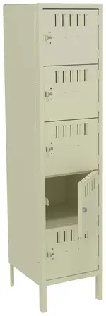 Five Box Lockers with Legs