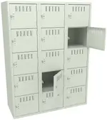 Fifteen Box Lockers