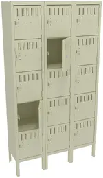 Fifteen Box Lockers with Legs