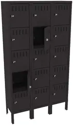 Fifteen Box Lockers with Legs