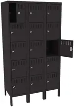 Fifteen Box Lockers with Legs