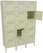 Fifteen Box Lockers with Legs