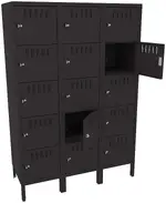 Fifteen Box Lockers with Legs
