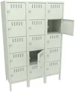 Fifteen Box Lockers with Legs