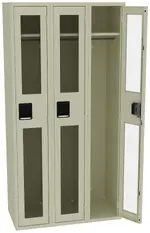 Triple See-Through Lockers