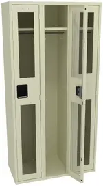 Triple See-Through Lockers