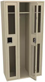 Triple See-Through Lockers