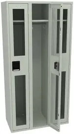 Triple See-Through Lockers