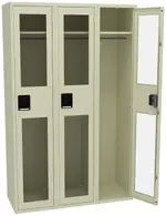 Triple See-Through Lockers
