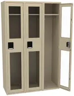 Triple See-Through Lockers