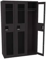 Triple See-Through Lockers