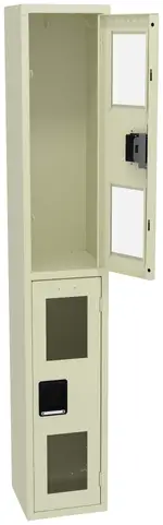 Dual-Tier Clear Lockers