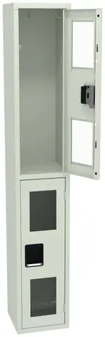 Dual-Tier Clear Lockers