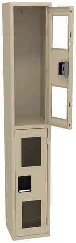 Dual-Tier Clear Lockers
