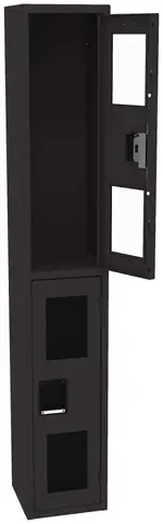 Dual-Tier Clear Lockers