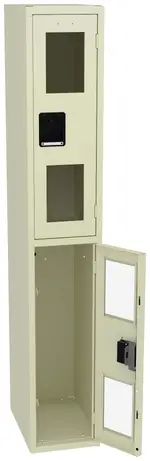 Dual-Tier Clear Lockers