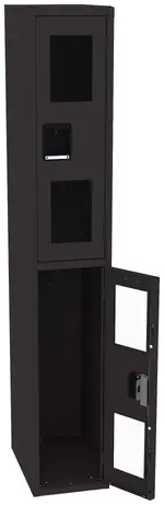 Dual-Tier Clear Lockers