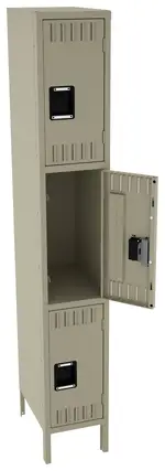 Triple Stack Lockers with Legs