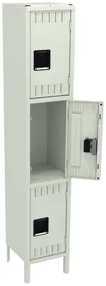 Triple Stack Lockers with Legs