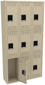 Triple Column Lockers