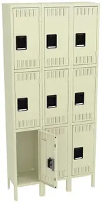 Triple Column Lockers with Legs