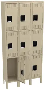 Triple Column Lockers with Legs