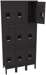 Triple Column Lockers with Legs