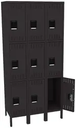 Triple Column Lockers with Legs