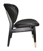 Mid-Century Modern Leather Accent Chair