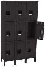 Triple Column Lockers with Legs