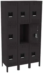 Triple Column Lockers with Legs