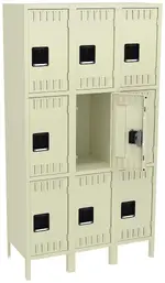 Triple Column Lockers with Legs