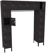 Open Frame Lockers with Legs