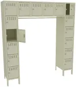 Open Frame Lockers with Legs