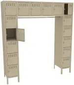 Open Frame Lockers with Legs