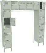 Open Frame Lockers with Legs