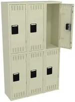 Three Double-Tier Lockers