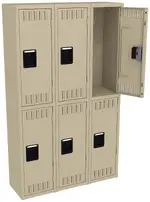 Three Double-Tier Lockers