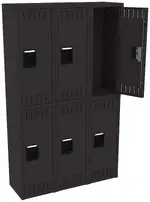 Three Double-Tier Lockers