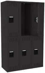 Three Double-Tier Lockers