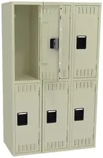 Three Double-Tier Lockers