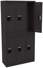 Three Double-Tier Lockers