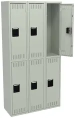 Three Double-Tier Lockers