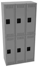 Three Double-Tier Lockers