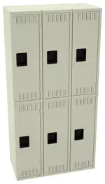 Three Double-Tier Lockers