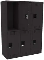 Three Double-Tier Lockers