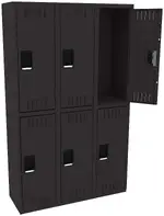 Three Double-Tier Lockers