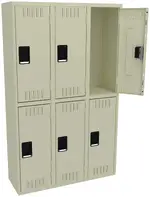Three Double-Tier Lockers