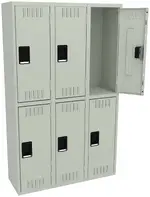 Three Double-Tier Lockers