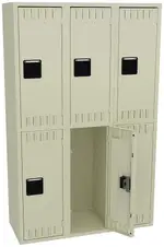 Three Double-Tier Lockers